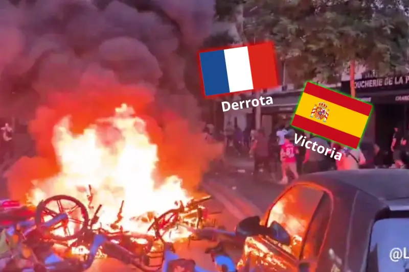 Francia arde tras la eliminación del Mundial 2026: más de 160 detenidos por disturbios en París y Lyon