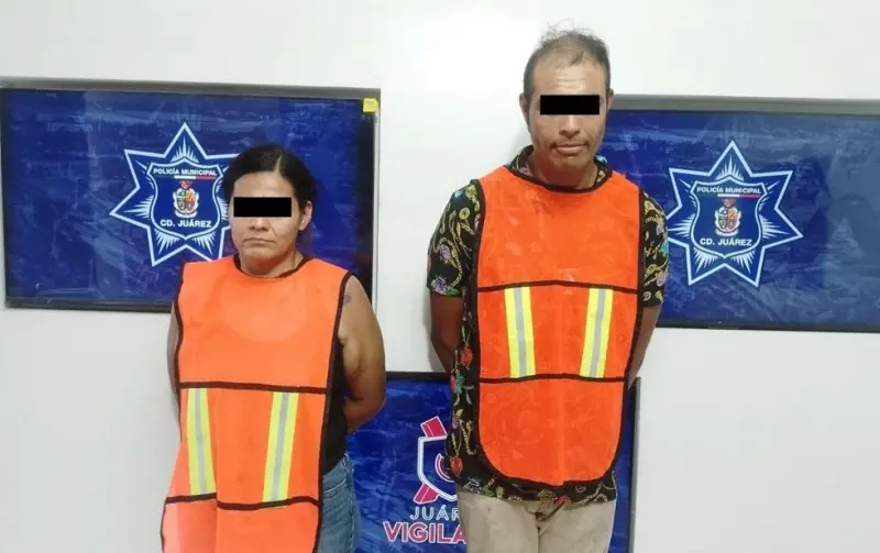 Cae pareja por presunto robo en maquiladora