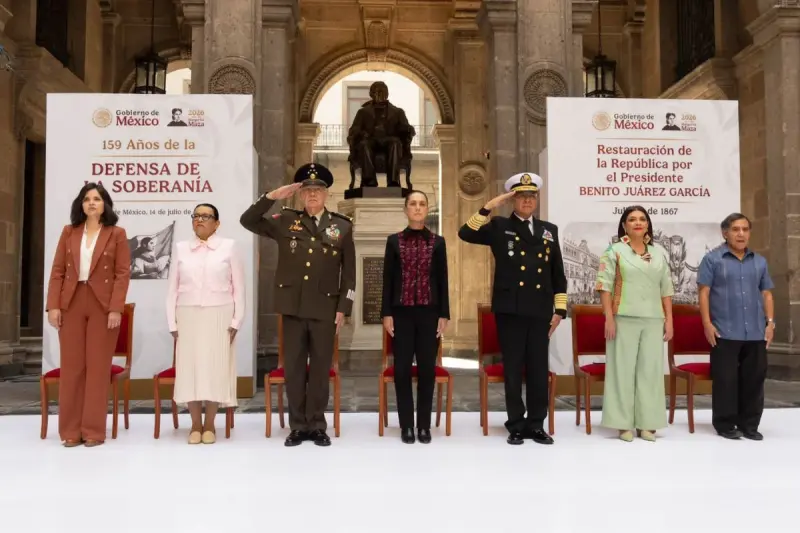 Claudia Sheinbaum encabeza ceremonia por el 159 Aniversario de la Restauración de la República