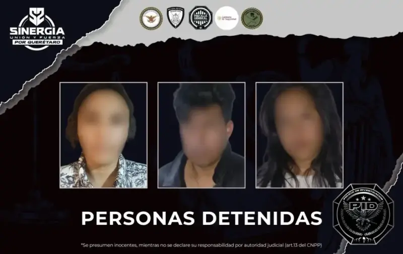 Tres personas detenidas en cateos de Sinergia en Cadereyta; aseguran cristal en dos domicilios