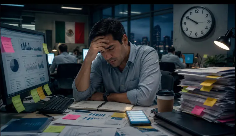 Estrés laboral golpea productividad y eleva costos para empresas en México
