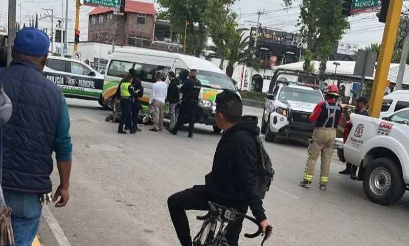 Accidente en Tizayuca deja una adulta mayor herida