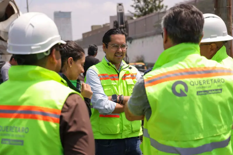 Supervisa Chepe Guerrero obras pluviales y cárcamos para prevenir inundaciones en Corregidora