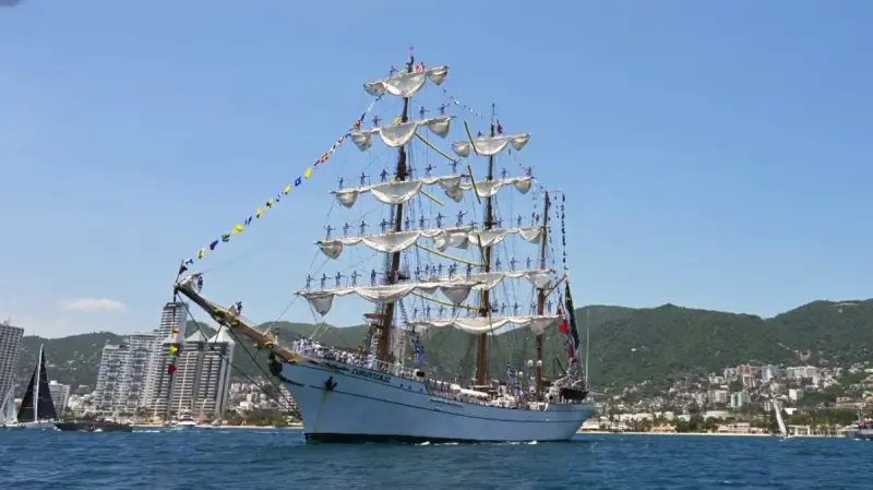 Buque Escuela Cuauhtémoc vuelve al mar: Viaja a EU y Canadá en su primera misión tras accidente de 2025