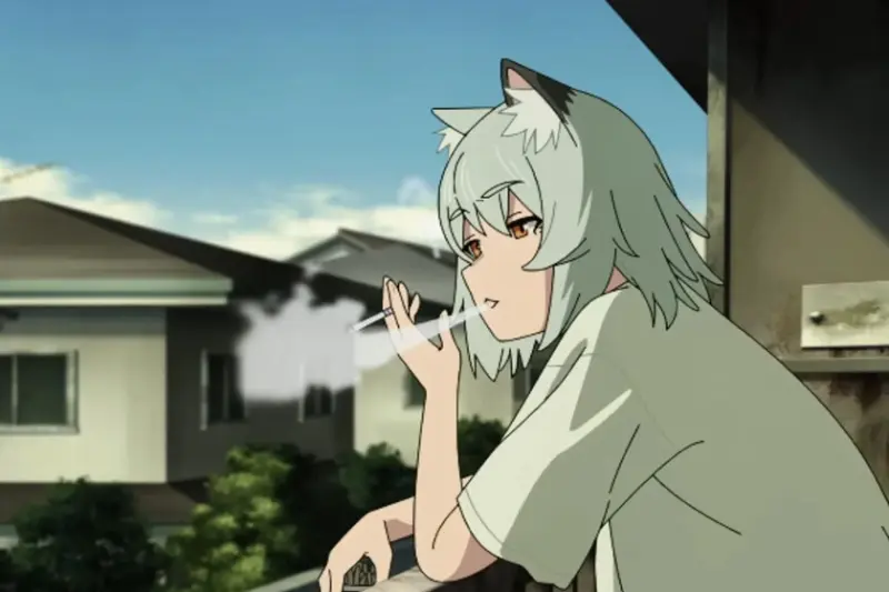 Acaba de llegar a Netflix y ya es uno de los animes más polémicos del año. La serie con una gata fumadora compulsiva ha repugnado a Japón: "Qué desperdicio"