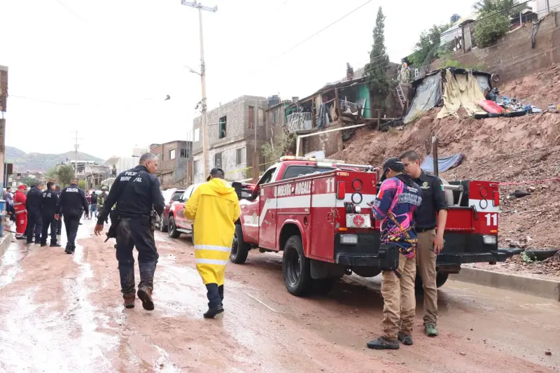 Cinco reportes de emergencia en Nogales tras intensas lluvias: un muerto y varias viviendas inundadas