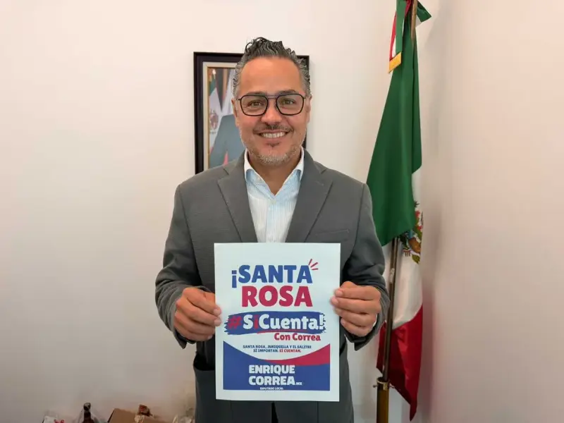 Diputado Correa Sada exige a Morena estudios técnicos y jurídicos antes de votar la municipalización de Santa Rosa Jáuregui