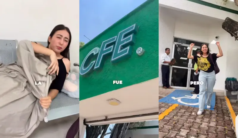 “Haciendo pijamada en la Comisión hasta que me atiendan”: Joven pasa más de cinco días en las oficinas de la CFE hasta conseguir ser atendida