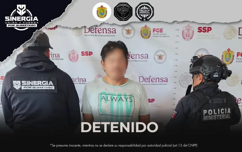 Detienen en Veracruz a hombre buscado por violencia familiar e incumplir pensión alimenticia en Querétaro