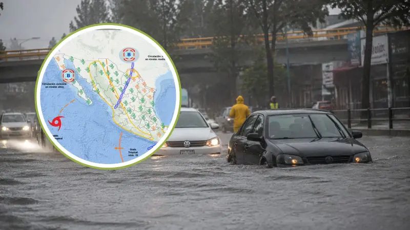 Mientas en algunas partes de México habrá lluvias torrenciales en otras regiones del país hará calor extremo, alerta la Conagua
