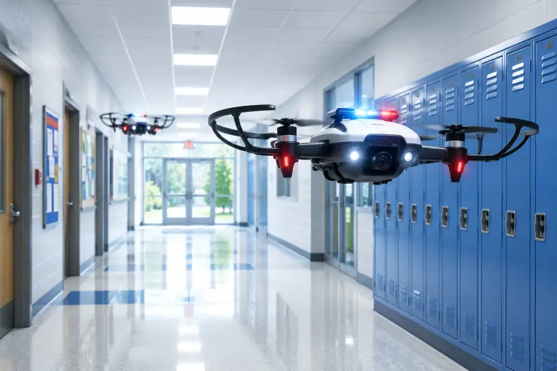 Escuelas de EEUU instalarán drones con gel de pimienta, sirenas y luces para enfrentar a tiradores antes de que llegue la policía