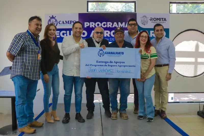 Romita fortalece campo con seguro agropecuario