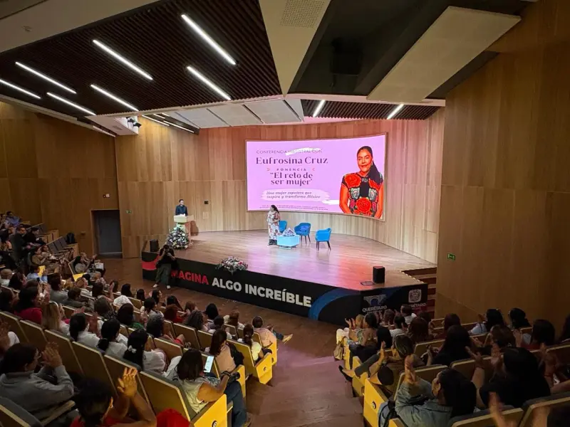 Presenta Municipio de Querétaro la conferencia magistral impartida por Eufrosina Cruz: El Reto de Ser Mujer