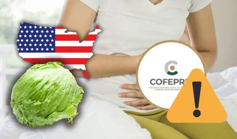 Cofepris investiga brote de ciclosporiasis en EEUU tras vincularse con lechuga iceberg; colabora con la FDA para rastrear el origen