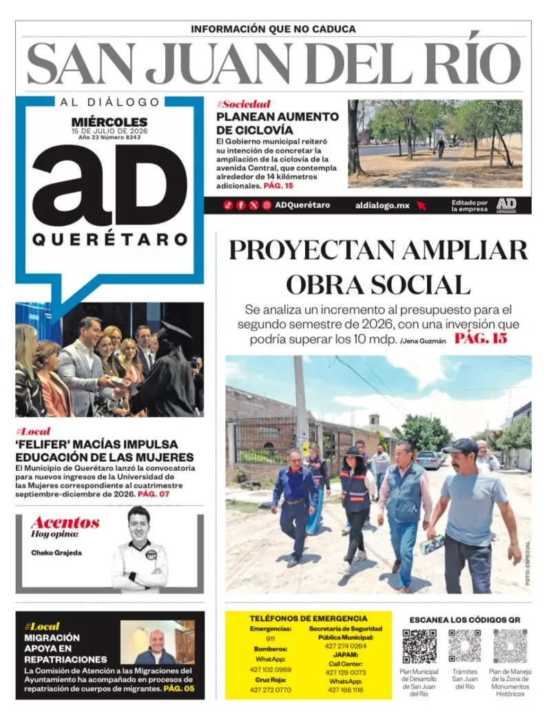 Proyectan ampliar obra social