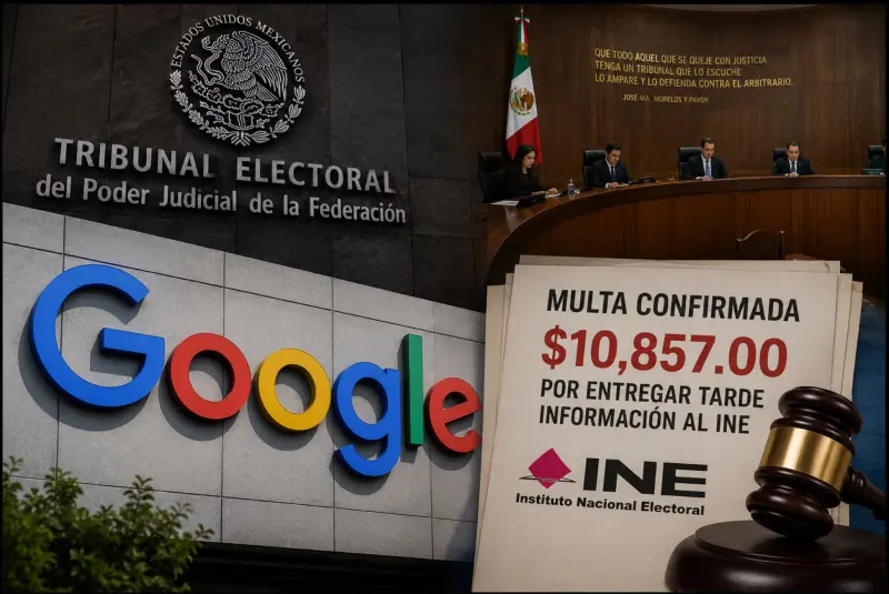 Ni Google se salva: TEPJF lo multa por ignorar plazos del INE