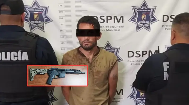 Amenazó a sus tres hijastros con un fusil al ir a visitar a su mamá; es detenido