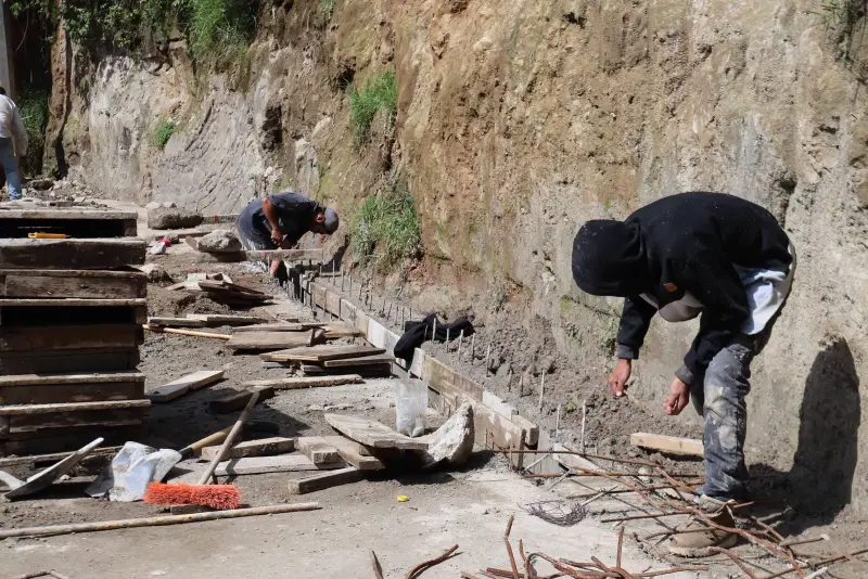 Continúan obras de mejoramiento de infraestructura en Jilotzingo