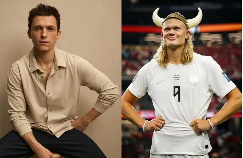 Tom Holland cuenta que intentó conocer a Erling Haaland invitándolo a cenar, pero el delantero del Manchester City lo ignoró por completo