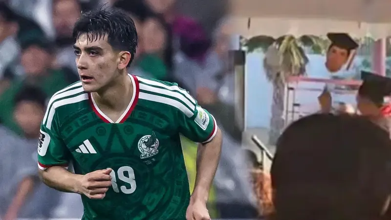 No llegó a tiempo... Gilberto Mora apareció en forma de cartón en la graduación de la prepa (Video)