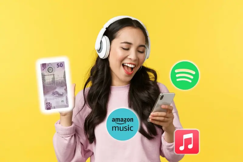 La mejor recarga de 50 pesos en México te da streaming de música ilimitado en estas apps