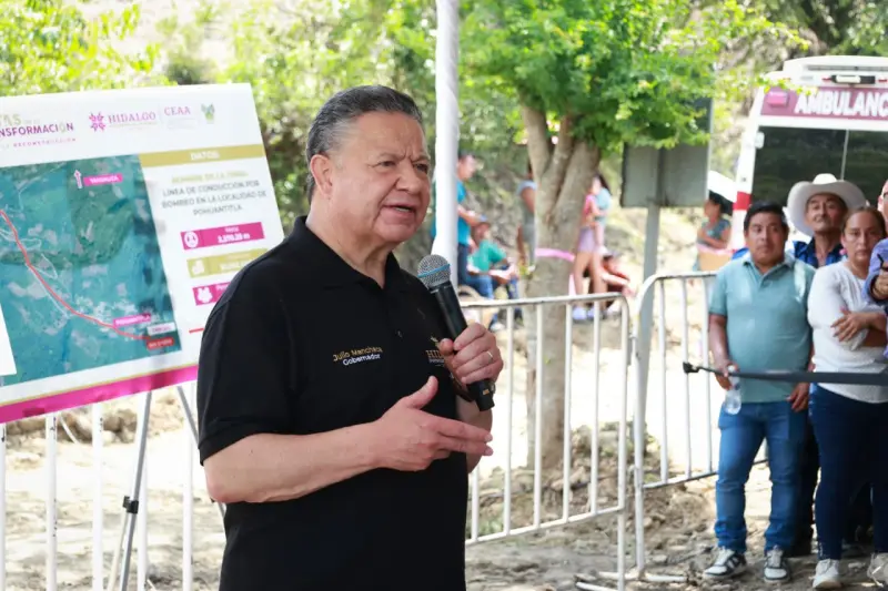 Anuncia Gobierno apoyos económicos para reubicar damnificados en Chapulhuacán