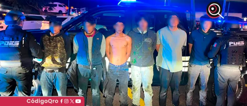 Detienen a seis sujetos presuntamente relacionadas con hechos delictivos en SJR
