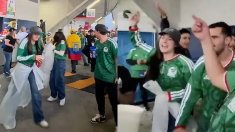 ¿Quién es la joven que lanzó cerveza a ecuatorianos? Agencia rompe el silencio tras confusión en redes