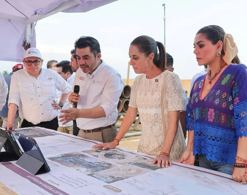 Supervisan Claudia y Evelyn obras de agua potable en Acapulco 