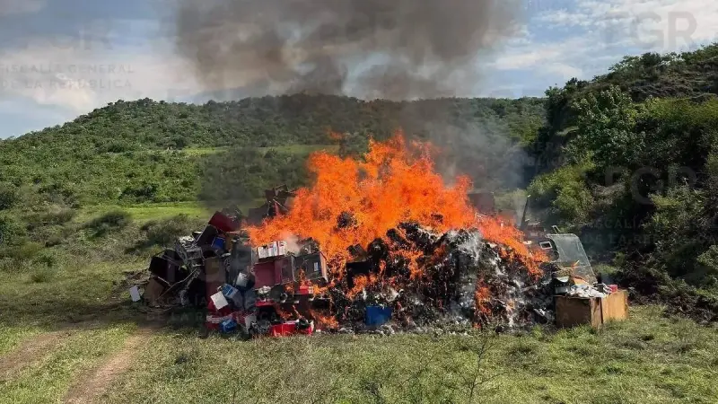 FGR destruye más de 77 kilos de narcóticos y 562 psicotrópicos en Querétaro