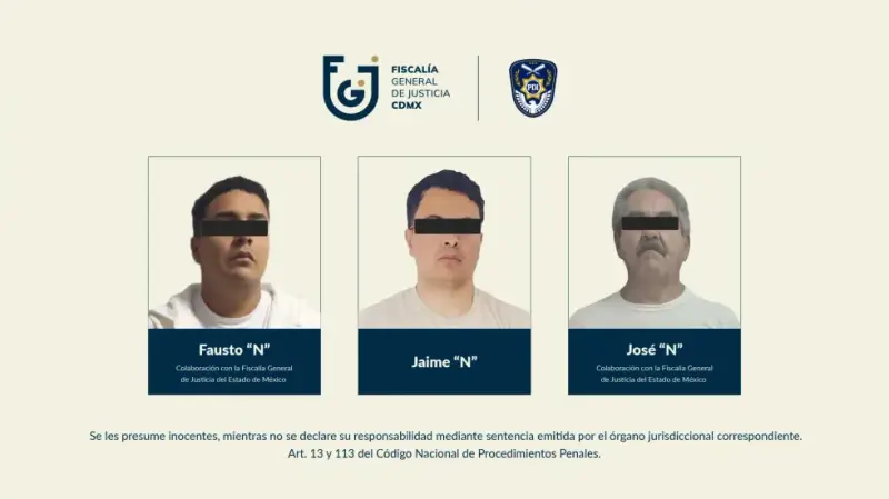 Vinculan a proceso a tres hombres por banda de secuestradores exprés en taxi en la CDMX