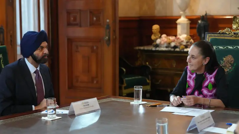 Banco Mundial busca participar en el Plan México, destaca Sheinbaum tras reunión con Ajay Banga