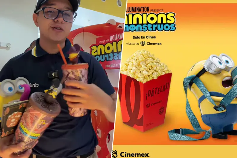 Cinépolis y Cinemex presentan los coleccionables de ''Minions & Monsters' con palomeras y vasos cuya única diferencia es el precio