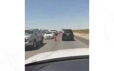 Video: Largas filas por revisiones del Ejército en la carretera Chihuahua-Juárez