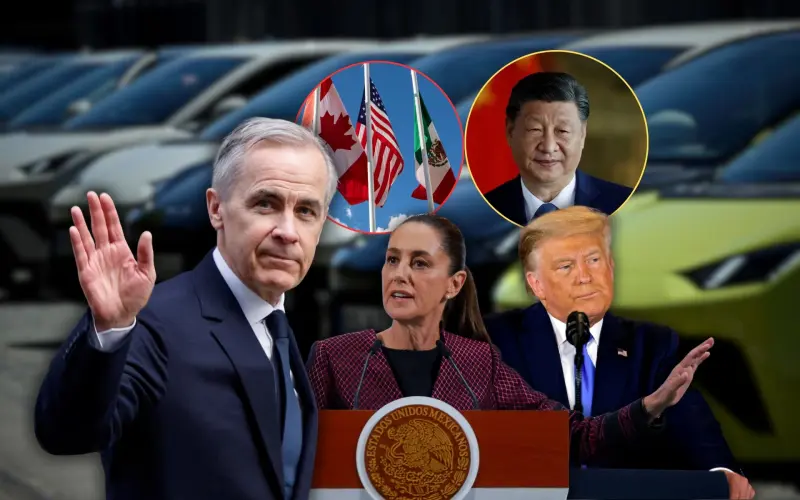 Trump acusó “blanqueo” de autopartes chinas en la frontera y exigió elevar al 82% el contenido regional del T-MEC, presionando al gobierno de Sheinbaum ante el riesgo de perder los beneficios arancelarios para los autos hechos en México