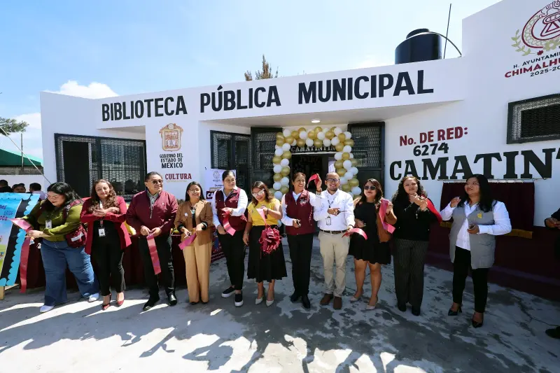 Reactiva Chimalhuacán biblioteca Camatintin para fortalecer la lectura