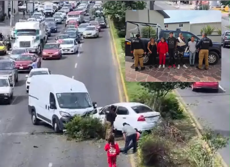 Persecución policial, terminó con seis personas detenidas
