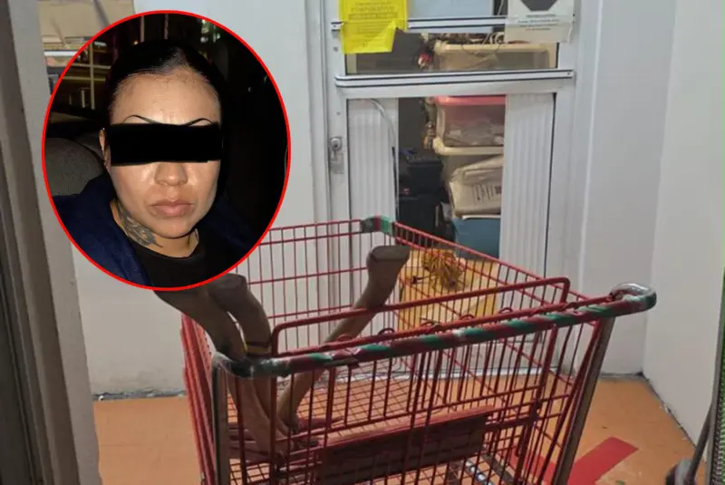 Roban caja fuerte de supermercado en Rosarito; señalan a guardia seguridad como presunta responsable