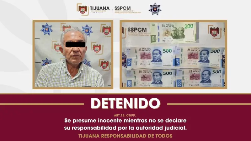 Detienen a conductor por intentar sobornar a un policía tras reprobar alcoholímetro en Tijuana