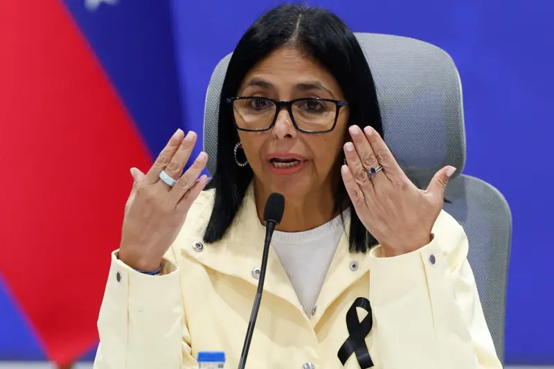 Arremete Delcy Rodríguez contra los críticos de la respuesta gubernamental a los sismos en Venezuela