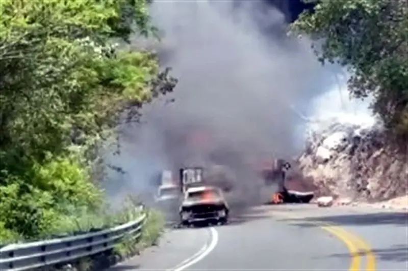 Deja 4 heridos explosión de pipa en la Iguala-Cuernavaca
