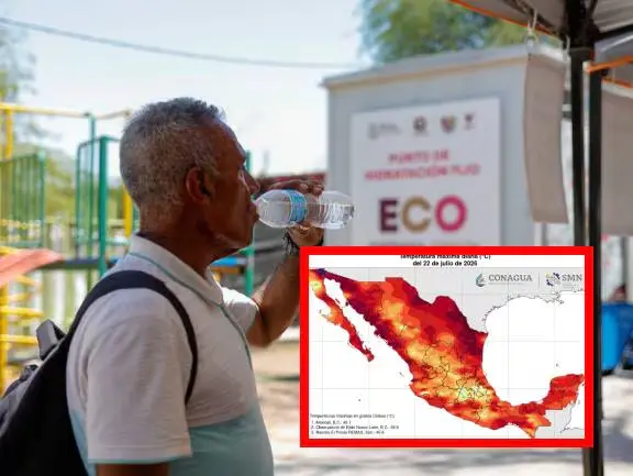 Mexicali ha sido la ciudad más calurosa del país en 8 de los últimos 10 días; temperatura rozó los 50°C