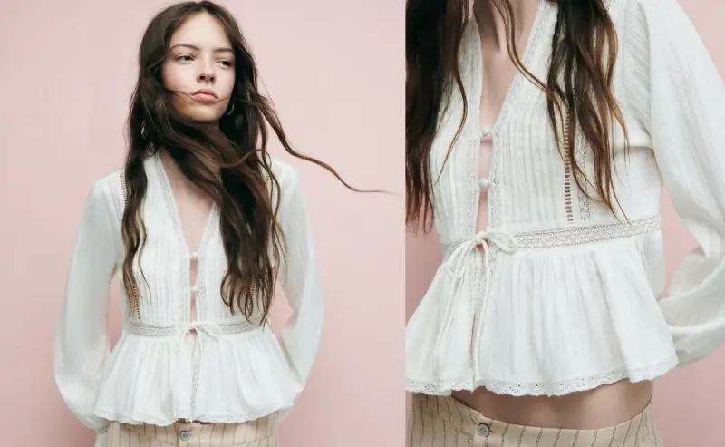 Así es la blusa con detalles calados que transformará tus estilismos de primavera y verano