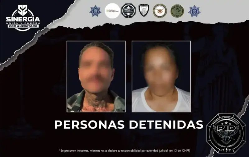 Cateos en Corregidora y El Marqués dejan dos detenidos y un arma asegurada