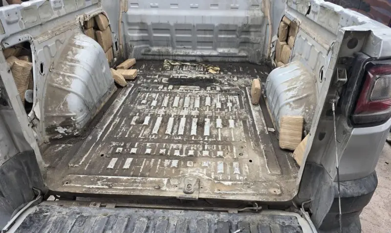 Aseguran 74 kilos de marihuana en operativo sobre la carretera 57, en Progreso