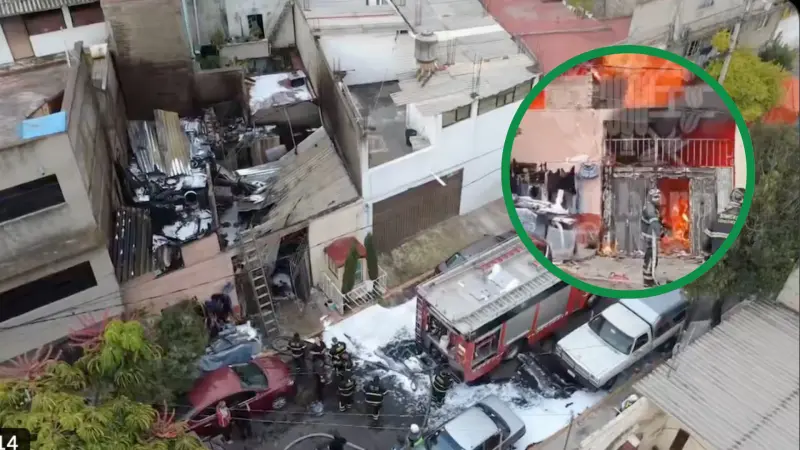 ¿Que pasó en Azcapotzalco? Fuerte incendio devora vivienda y deja dos perritos muertos