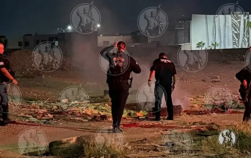 Evita la SSPM propagación de incendio en terreno baldío cercano a Plaza Joy