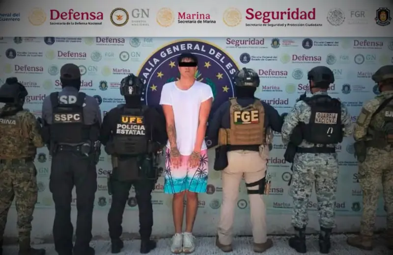 Detienen a “Palma”, presunto integrante del CJNG en Acapulco, por el homicidio de un taxista en la Costera Miguel Alemán
