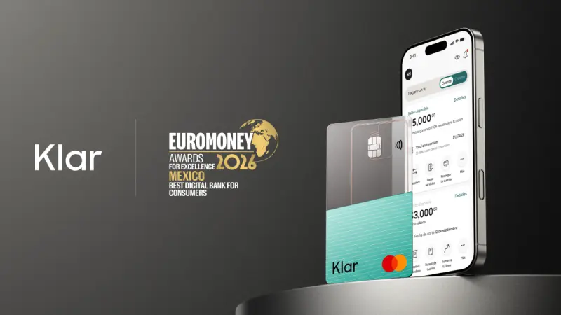 Klar es elegido el Mejor Banco Digital de México por Euromoney