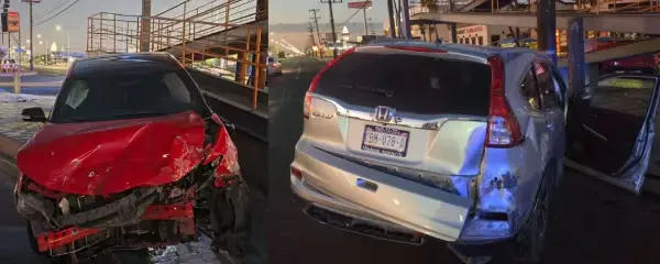 Joven de 18 años es detenida tras provocar choque en Nuevo Mexicali; un hombre resulta lesionado